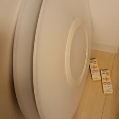 さくら色ＬＥＤ照明  シーリングライト リモコン付  2個セットの画像