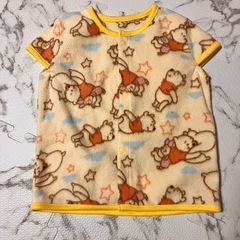 【未使用品🉐】ミッキープーさん2枚セットスリーパーベビー服90の画像