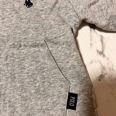 【美品】POLO フード付きトレーナー 95サイズ グレーの画像