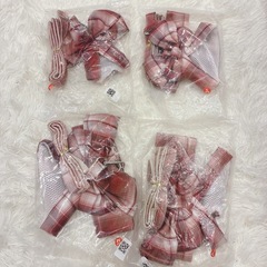 犬のリボンハーネス　赤の画像