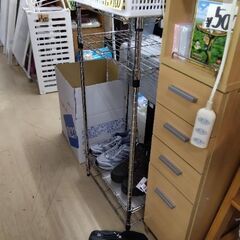 美品　メタルラック　家電ラック　電子レンジ　オーブンレンジ　炊飯器　液晶テレビ 棚　テレビ台の画像