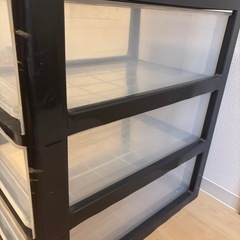 収納ケース/3段収納/クリアケースの画像