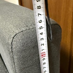 3人掛け　ファブリックソファの画像