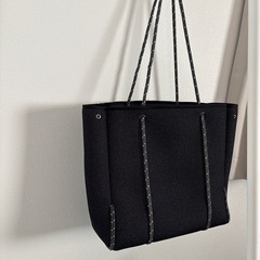 Qbag　paris 　黒　ポーチ付き の画像