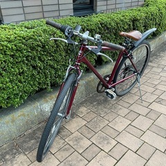 ★爽やかワインレッドロードバイク26インチ6段★の画像
