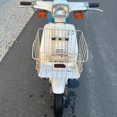 希少カラー 旧車 レトロ スズキ 薔薇 BARA 水色 前カゴ 未確認車両・鍵無し・書類付き　蘭 Hi カーナ パッソル Dio チャンプ タクト　DJ1の画像