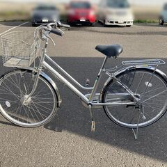 札幌市◆ シティサイクル 自転車 / 26インチ / 3段変速■カゴ付き ママチャリの画像