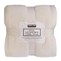 カークランド ブランケット ダブル 白 クラウドダンサー コストコ 毛布 の画像