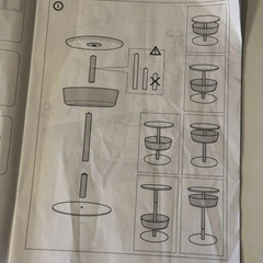 サイドテーブル　IKEA ホワイトの画像