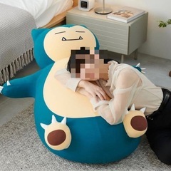 【新品未開封 】 ポケモン ヨギボー カビゴン 　クッションビーズ ソファ Yogiboの画像