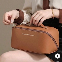 未使用♡茶色のメイクポーチです☺️の画像