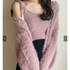 GRLのシャギーニットカーディガンです☺️の画像