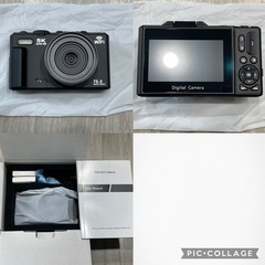 5K録画 デジタルカメラ 7500万画素 Wi-Fi機能 32GBマイクロSDカード付 スマホ転送 自撮りの画像