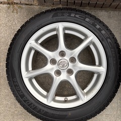 タイヤホイール　4本　スタッドレス　深溝　美品　215/55R17の画像