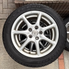 タイヤホイール　4本　スタッドレス　深溝　美品　215/55R17の画像