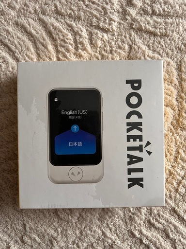 【未使用】SOURCENEXT POCKETALK S クローハルツウシンツキ ホワイト ポケトーク