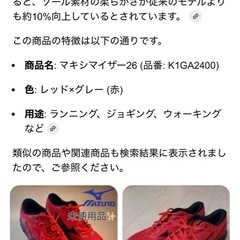 ミズノランニングシューズ
の画像