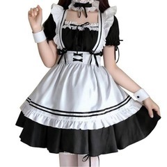 メイド服　レディース　コスプレ　ハロウィンの画像