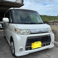 タントカスタム　パールホワイト　車検満タン‼️県外車両‼️綺麗‼️の画像