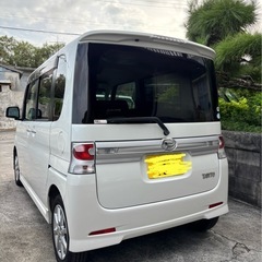 タントカスタム　パールホワイト　車検満タン‼️県外車両‼️綺麗‼️の画像