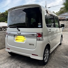 タントカスタム　パールホワイト　車検満タン‼️県外車両‼️綺麗‼️の画像
