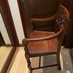 アンティーク　テーブル＆イス2脚の画像