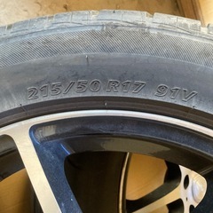 十勝　山有　2022年製BRIDGESTONE NEXTRY 215/50R17 ホイール付4本セットの画像