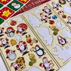 クリスマス　シール　ステッカー　大量の画像