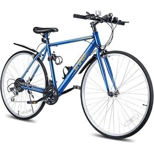 【新品】クロスバイク シマノ変速機 21段変速ギア 700C 27インチ