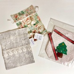 クリスマス③巾着袋　3枚セットの画像