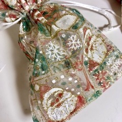 クリスマス③巾着袋　3枚セットの画像