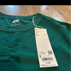 UNIQLO U 半袖Tシャツ S ダークグリーンの画像