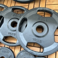 BULL ブル オリンピック ラバープレート 115kgセット　IVANKOアイロテックの画像