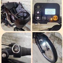 美品🌈大容量8🌸室内保管🌼パナソニック ギュット　🌼子供乗せ電動自転車bk10の画像