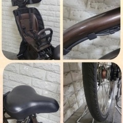 大容量8🌸室内保管🌼パナソニック ギュット　🌼子供乗せ電動自転車ブラック10の画像