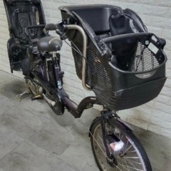 大容量8🌸室内保管🌼パナソニック ギュット　🌼子供乗せ電動自転車ブラック10の画像