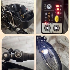 大容量8🌸室内保管🌼パナソニック ギュット　🌼子供乗せ電動自転車ブラック10の画像