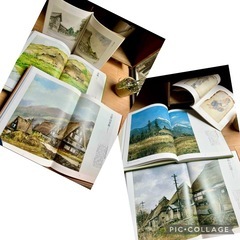 風景画額縁、古民家画集、額縁、⚫︎向井潤吉風景画集・古民家額縁・の画像