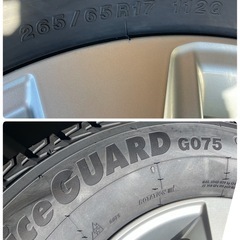 バリ山 2022年 41週 265/65R17 ヨコハマ アイスガード G075 ハイラックスサーフ 純正ホイール 4本セットの画像