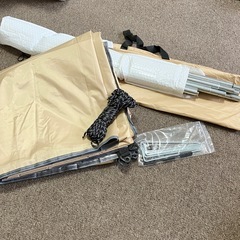 新品  UV タープ シルバーコーティング スクエア レクタータープの画像