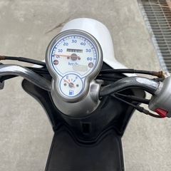 実働 YAMAHA Vino ビーノ SA26J 原付 スクーター 富山発 ホワイト×ブラック 大人気モデル 基本的動作確認済み!! ★県内最短当日配送!!の画像