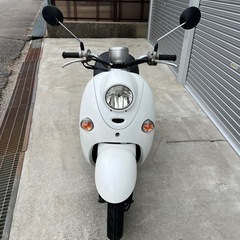 実働 YAMAHA Vino ビーノ SA26J 原付 スクーター 富山発 ホワイト×ブラック 大人気モデル 基本的動作確認済み!! ★県内最短当日配送!!の画像