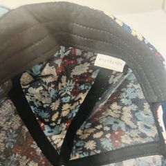 【サイズ調節可能】レディース　キャップ　花柄　フリーサイズの画像