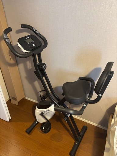 ハイガー フィットネスバイク 心拍数メーター付き 折りたたみ式 負荷10段階 HG-QB-J917B エクササイズバイク エアロ トレ
