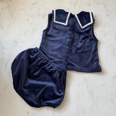 バースデー cottoli セーラー セットアップ ベロアの画像