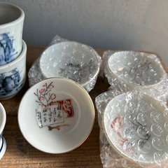 骨董品　お猪口　ぐい呑みセットの画像