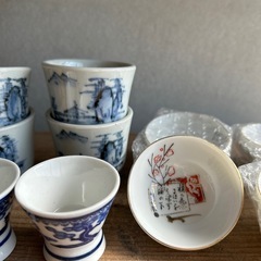 骨董品　お猪口　ぐい呑みセットの画像