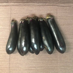 茄子　10本　畑で採れた物　ナスの画像