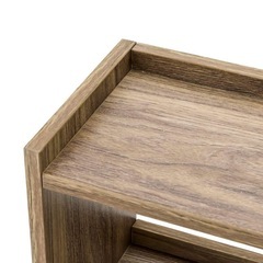 【商談中】3COINS+plus（スリーコインズ）　 木製キッチンラック(ブラウン)  の画像