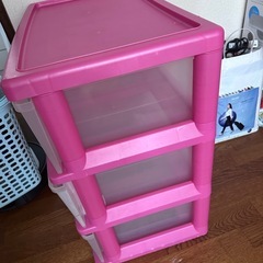 ３段収納引き出しの画像